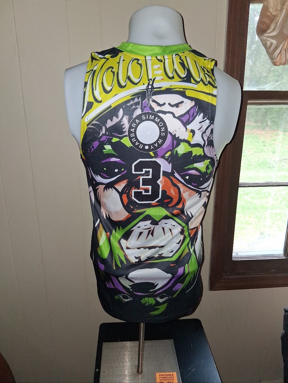 Dunker Delight Biggie Smalls Jersey with Neon Accents